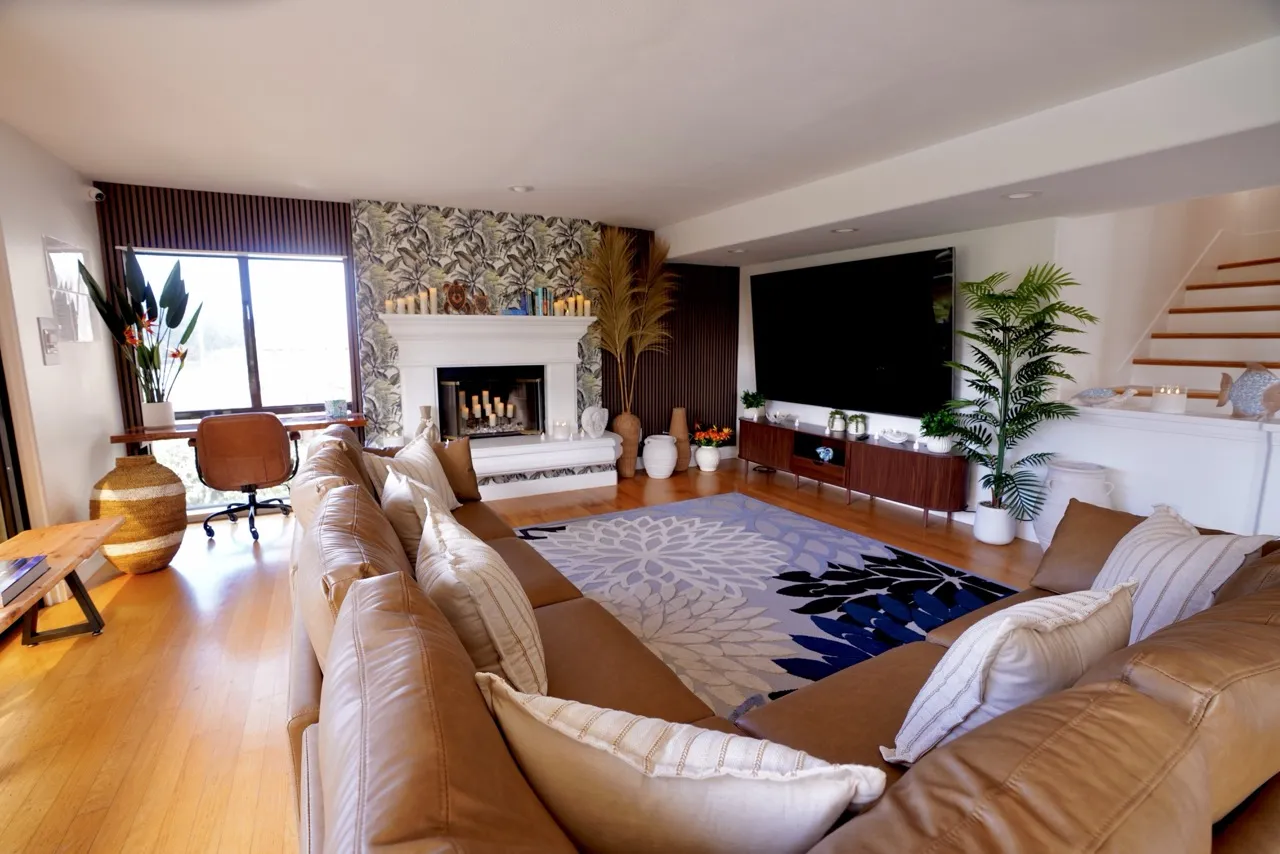 living room fireplace 4 Large Facility Tour
